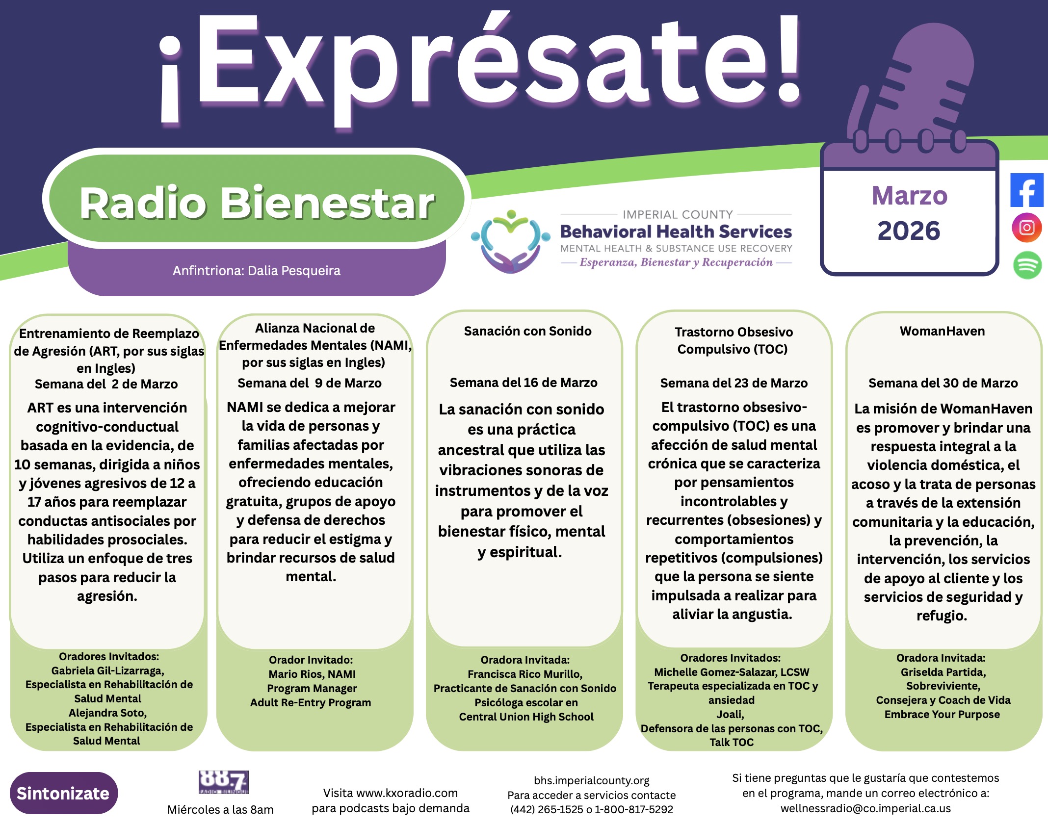 Calendario Exprésate